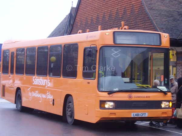 Dennis Lance L481CFT after repainting into Sainsbury's livery