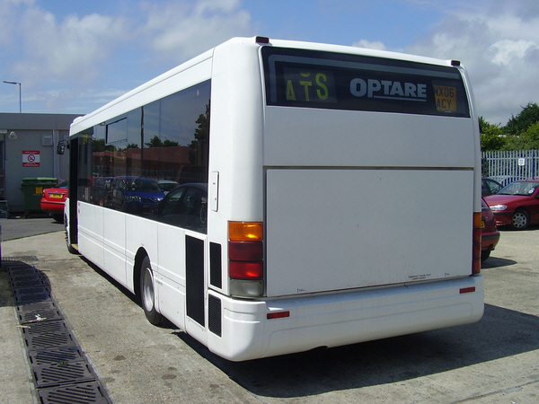 Rear view of Optare Solo MX06ACY
