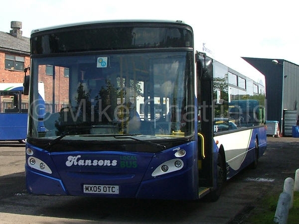 Transbus Enviro300 MX05OTC still in Hanson's livery